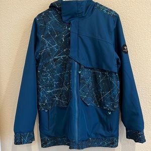 Obermeyer teen boys gage jacket size XL (18), blue